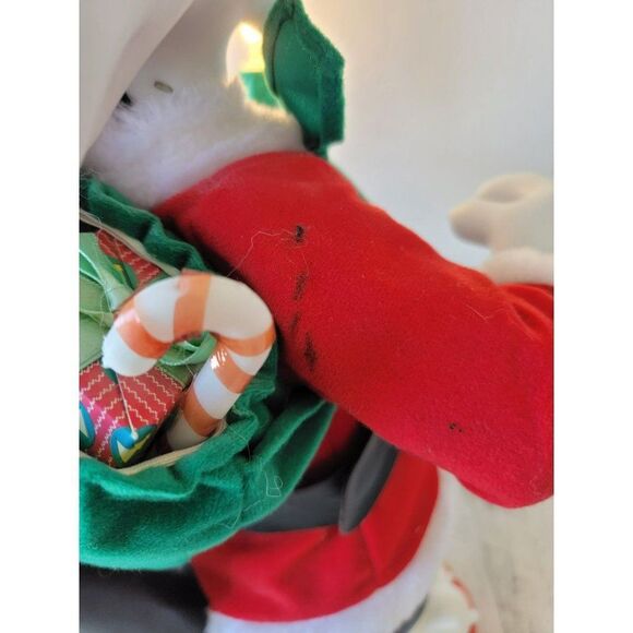 Looney Tunes Sylvester cat animated 1997 motionette Xmas Santa - Picture 12 of 16